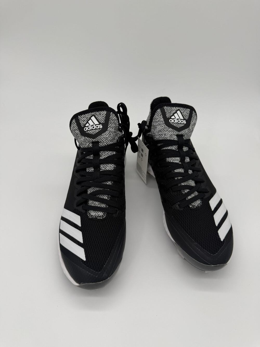 adidas Icon Bounce Hybrid Baseball Cleats Mens Size 7 Black Metal F35288 NEW